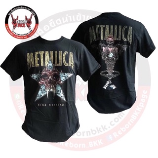 เสื้อวง METALLICA ลิขสิทธิ์แท้100% ลาย KING NOTHING (มีสกรีนหลัง) ป้าย Gildan