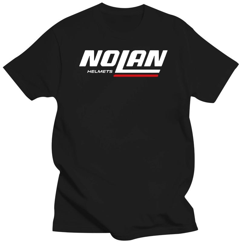 ใหม่ 2021 NOLAN HELMETS RACING SPORTS LOGO MENS เสื้อสีดํา USA SIZE S-XXXL ZM1
