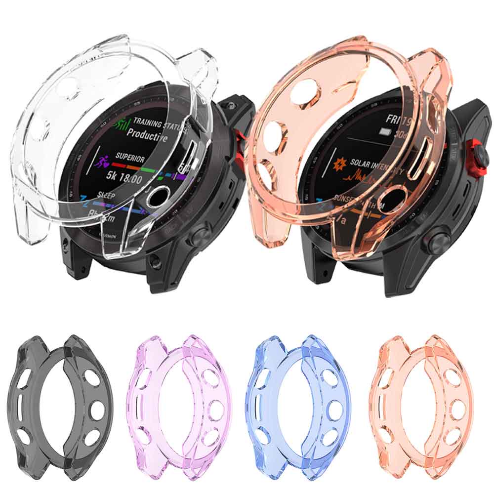 เคสป้องกัน TPU แบบนิ่ม สําหรับ Garmin Fenix 7 7S 7X / Garmin Epix Gen2 Smart Watch กรอบป้องกัน กันชน