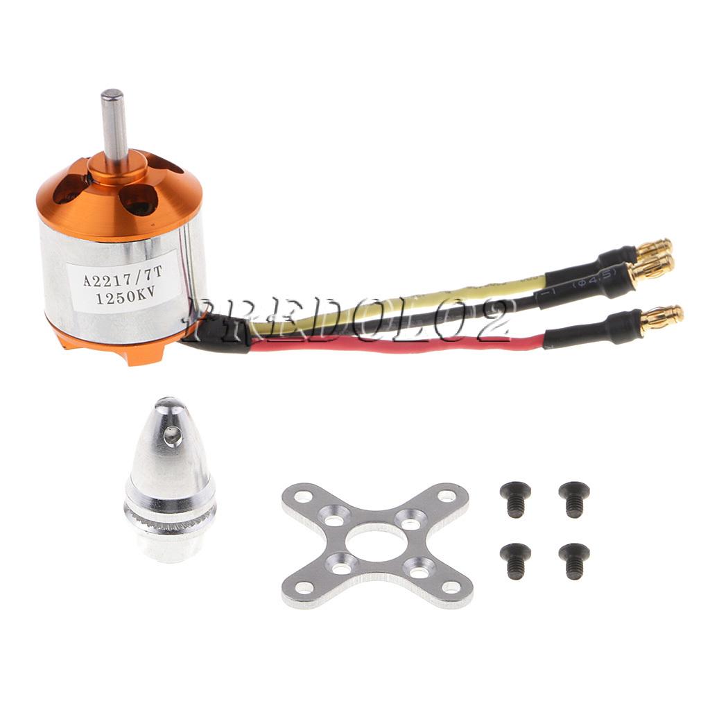 มอเตอร์โลหะ a 2217 1250 kv brushless สําหรับ fixed wing uav 9 นิ้วใบพัด 9050