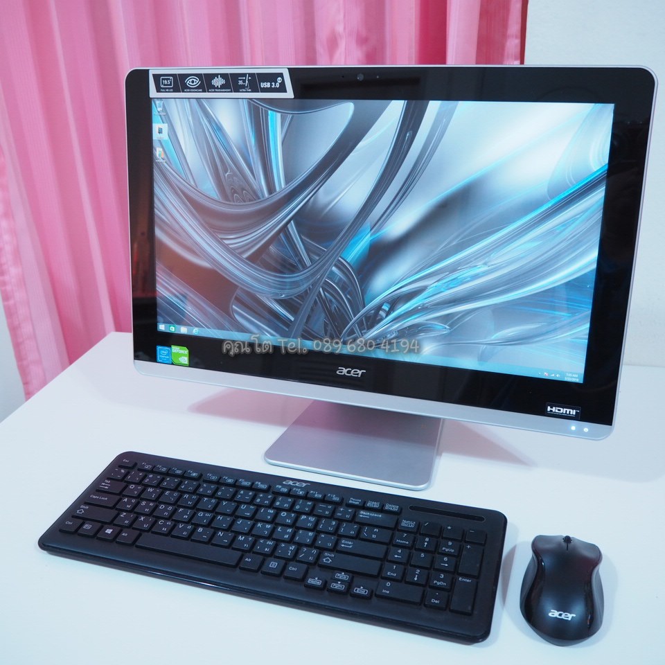 Acer All-in-one จอใหญ่ 19.5" FHD + การ์ดจอ GeForce 2GB (มีประกันศูนย์)