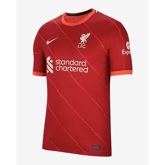 [ของแท้] เสื้อ  Nike Liverpool Home 2021/22 Stadium สีแดง  ของใหม่ป้ายห้อย