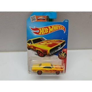 ของใหม่ งานสะสม มีกล่อง hot wheels 69 dodge charger 1/10 โมเดลรถเหล็ก Hotwheels