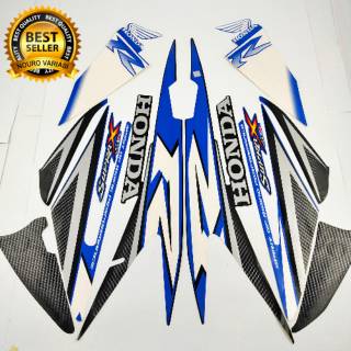 อุปกรณ์ Striping สําหรับ Honda Supra X 125 R 2008 2009 สีดําสีฟ้า