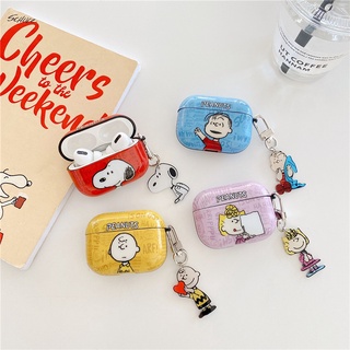 เคสแข็ง สำหรับ Airpods Pro2 Airpods Pro Airpods 3 gen3 Airpods 2 Cute Cartoon PEANUTS สนูปปี้ Snoopy &amp; ชาร์ลี Charlie Hard Case