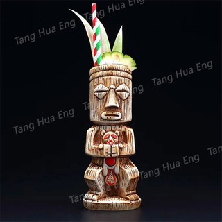 ( 1 ใบ ) แก้วมักเซรามิค Shameful TIKI MUG ขนาด 500 มล. TIKI0045