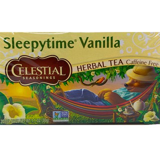 Celestial Seasonings Sleepytime Vanilla ชาช่วยนอนหลับ กลิ่นวานิลลา ของแท้จากอเมริกา Sleepy Tea ไม่มีแคลอรี่ ไม่มีคาเฟอีน