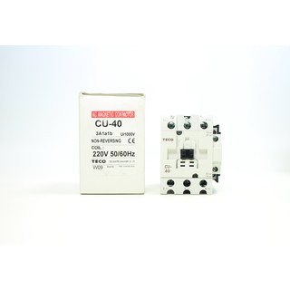 CU-40 TECO MAGNETIC CONTACTOR แมกเนติก คอนแทกเตอร์ TECO CU-40 TECO  MAGNETIC CONTACTOR