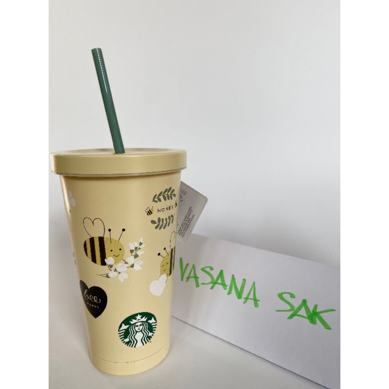 แก้วสตาบัคส์ ลายผึ้งราคาเท่าShop  Starbucks แก้ว bee collection honey bee cold cup