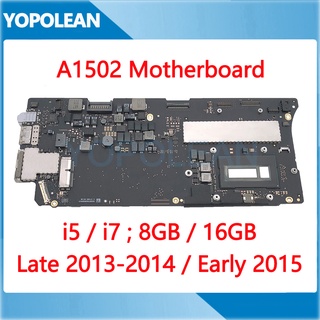 Original A1502 Motherboard For Macbook Pro Retina 13&amp;quot; Logic Board i5 8GB 16GB 820-3476-A 820-4924-A 2013 2014 2015