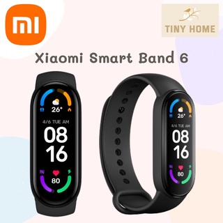 Xiaomi Mi Smart Band 6 Smart Watch นาฬิกาอัจฉริยะ สมาร์ทวอทช์ เสี่ยวหมี่ วัดออกซิเจนในเลือด กันน้ำ หน้าจอ AMOLED