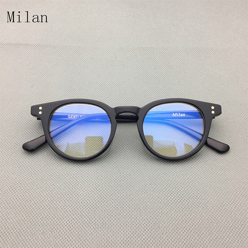Korean Glasses Gentle Brand Milan Glasses Frame Acetate Eyeglasses