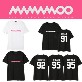 ใส่ได้ทั้งชายและหญิงsuitableเสื้อยืด Mamamoo ชื่อเมมเบอร์ FANMADES-5XL