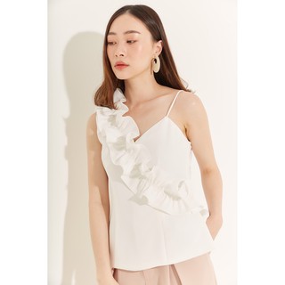 Le qua - Peony ruffle top ** pre-order 7-14 วัน **