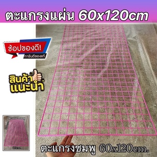 ตะแกรงลวดชุบพลาสติก ขนาด 60ซมx120ซม สีชมพู ราคาถูก พร้อมส่ง PW HOONSHOW