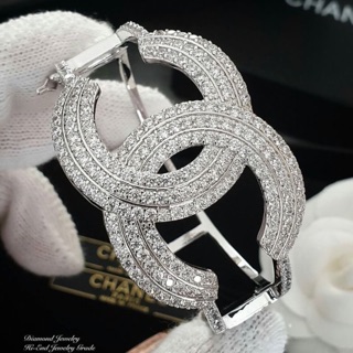 Chanel Bangle กำไลชาแนลงานเพชร CZ แท้เกรดจิวเวอรี่