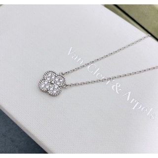 สร้อยคองานเทียบ Vancleef อะไหล่เงินชุป 18KGP