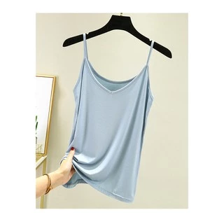 0309 เสื้อสายเดี่ยว เสื้อซับใน 8สี4ไซส์ สีพื้น Modal camisole