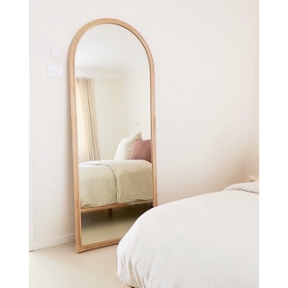 #ส่งฟรี กระจกหวาย สไตล์มูจิ - Double Rattans Mirror