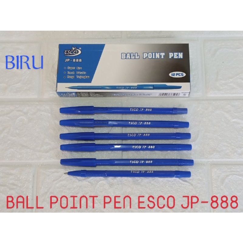 BALL Point Pen ESCO Jp-888 น้ําเงิน / ปากกาเจล YAMANO ORCA-5