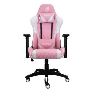 เก้าอี้เล่นเกมส์ SIGNO GC-203 PW BAROCCO GAMING CHAIR เก้าอี้เกมมิ่งสีชมพู