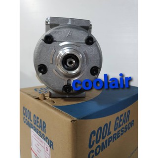 คอมแอร์ coolgear 10PA15C ไม่มีหน้าครัช คอมเพรสเซอร์แอร์รถ Compressor คอมแอร์รถ คอม 10PA