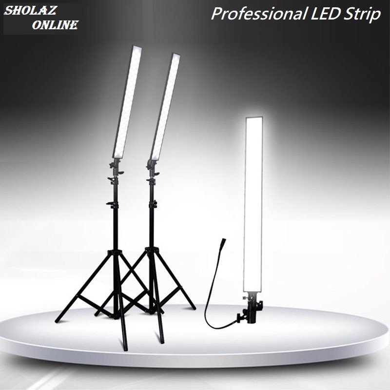 LED Strip 65 ซม.36W 5700K Professional LED Strip Band Dimmer สวิทช์ Softbox ชุดพร้อมขาตั้งสําหรับการ