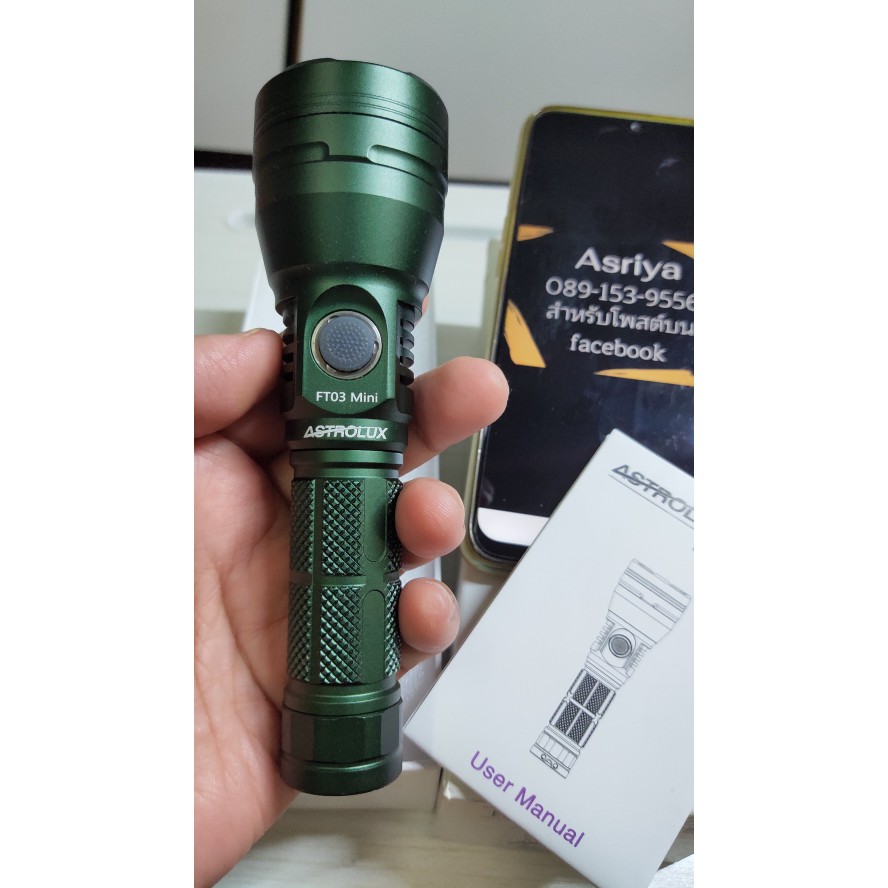 ไฟฉาย Astrolux FT03 MINI ไฟฉายแรงสูง ไฟฉายเดินป่า ไฟฉายตั้งแคมป์
