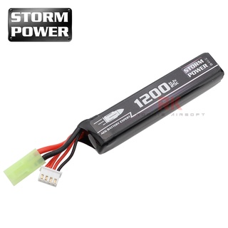 Storm Power 1200 mAh 11.1V 25C (Tamiya) สั้น