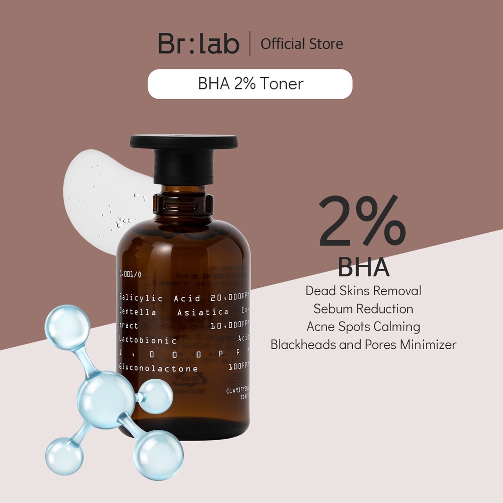 BR:LAB BHA2% Clarifying Toner  Pore Care  Toner AHA BHA PHA