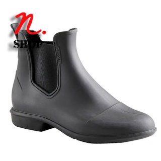 รองเท้าบูตขี่ม้าสำหรับผู้ใหญ่รุ่น 100 FOUGANZA 100 ADULT HORSE RIDING JODHPUR BOOTS - BLACK