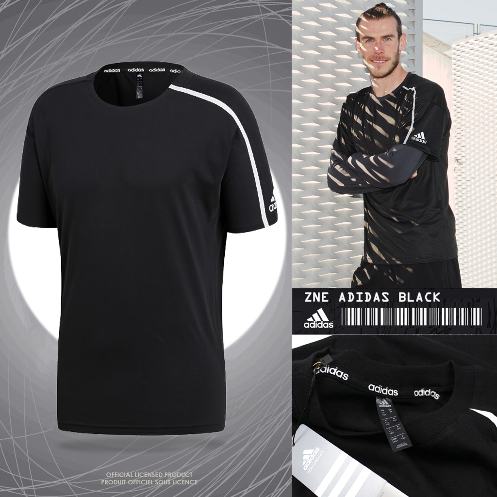 Hitam ADIDAS TSHIRT / ADIDAS PREMIUM T-SHIRTS ZNE BLACK 24S / ADIDAS PREMIUM BAJU