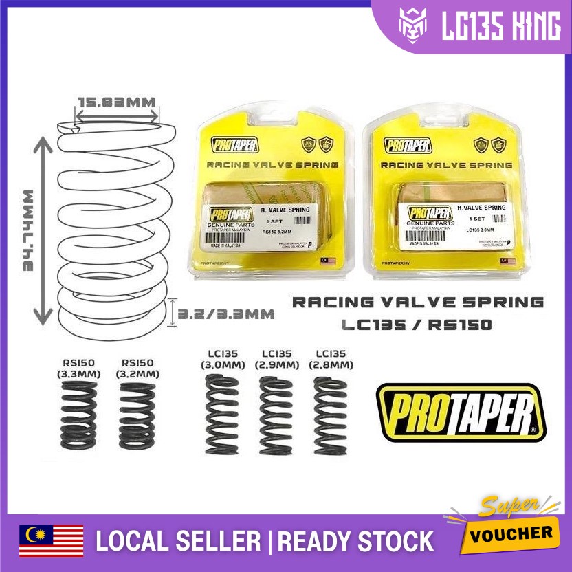 Protaper RACING SUPER POWER VALVE SPRING JAPAN Y15 Y15ZR / LC135 / RS150 / EX5 / DREAM