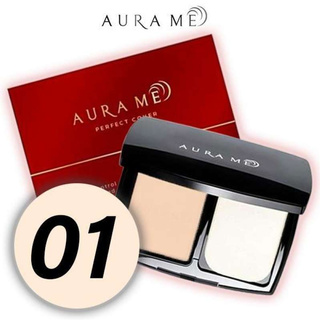 Aura me Perfect Cover กันแดด SPF 30 PA++ ปิด เปิด เป๊ะ ยิ่งใช้ยิ่งออร่า ติดทนกันน้ำ (No.01 : ผิวขาว และขาวเหลือง)