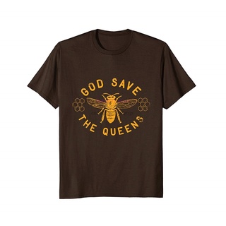 [S-5XL] ใหม่ เสื้อยืดลําลอง แขนสั้น พิมพ์ลาย Bee Lovers God Save the Queen สไตล์คลาสสิก สําหรับผู้ชาย