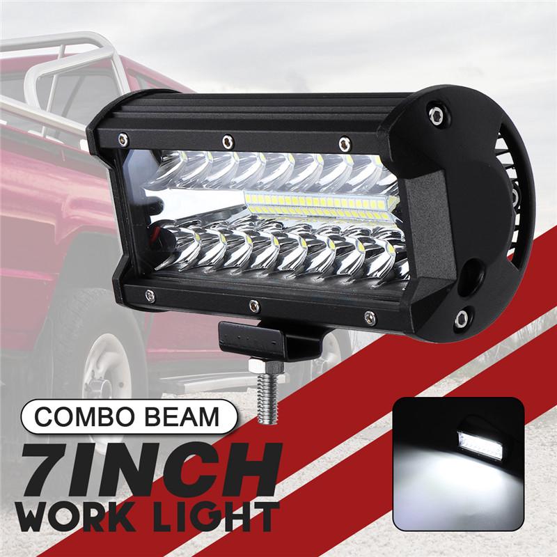 บาร์ไฟ Led 500W 7 นิ้ว กันน้ํา 4x4 SUV ATV 12V 24V สําหรับรถยนต์ รถบรรทุก รถแทรกเตอร์