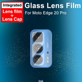 Imak ฟิล์มกระจกนิรภัยป้องกันเลนส์กล้องสําหรับ Motorola Moto Edge 20 Pro / Moto Edge S Pro HD Ultra Thin Glass Lens Film Protection + Transparent Lens Cap All-in-One