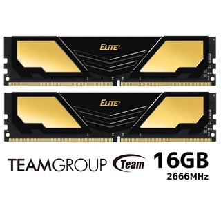 16GB (8GBX2) DDR4/2666 RAM PC (แรมพีซี) TEAM ELITE PLUS (TPD416G2666HC19DC016)