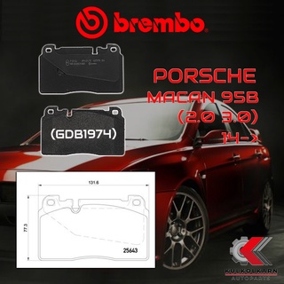 ผ้าเบรคหน้า BREMBO MACAN 95B (2.0 3.0)  ปี 14-&gt; (P85123B/C)