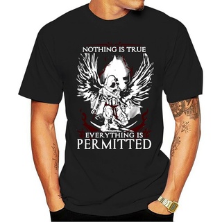 [COD]เสื้อยืดแขนสั้นลําลอง พิมพ์ลาย Nothing Is True Everything Is Permitted Ezio Auditore Version2 สําหรับผู้ชายS-5XL