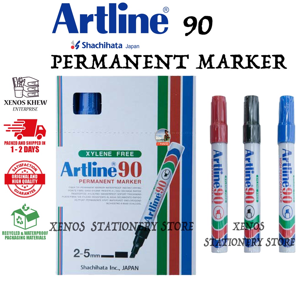 ARTLINE 90 PERMANENT MARKER (12 ชิ้น/กล่อง)