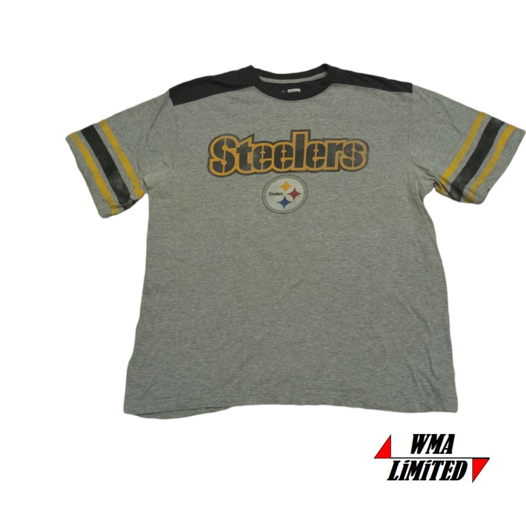 [ Used ] NFL TEAM APPAREL - เสื้อยืดโลโก้ STEELERS