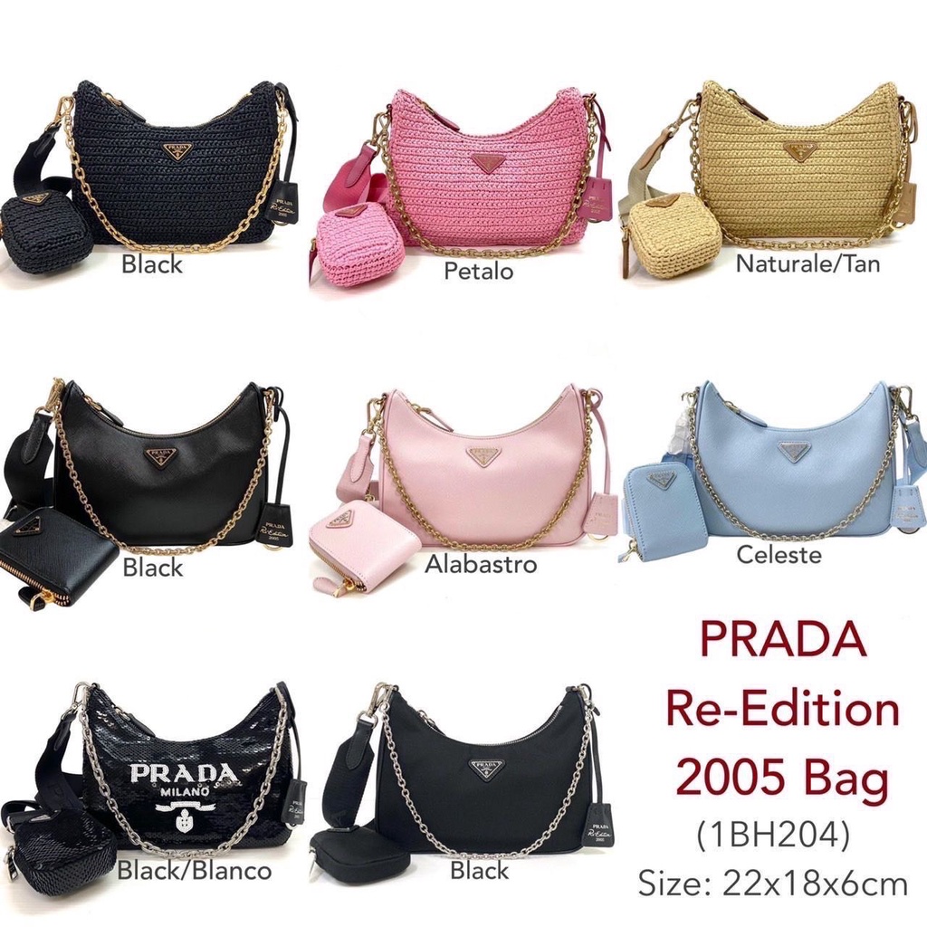 PRADA Nylon Reedition 2005 Crossbody bag ของแท้ 100 [ส่งฟรี] Shopee