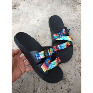 [ใส่โค้ด 46KUJH ลดทันที 12%] CHACO CHILLOS SLIDEสี TIE DYE