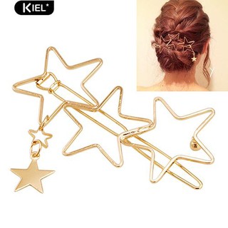 ※Hollow Five-Pointed Stars Tassel Hairpin Hair Clip อุปกรณ์ตกแต่งผม