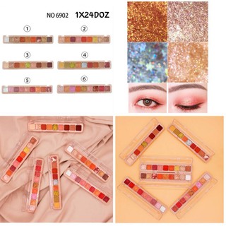 1 ชิ้น***NO 6902 1X24DOZ  อายแชโดว์ มี 6 สี ไห้เลือก