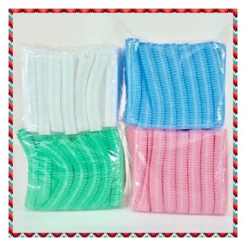 (ยกลัง 30 ถุง) หมวกให้เลือกสีหลายแบบ หมวกคลุมผม