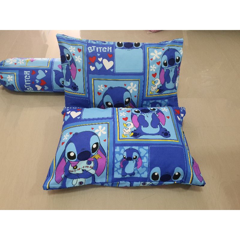 ปลอกหมอนใบใหญ่ ลายสติชลายใหม่ (รับปลอกหมอน1ใบ)ขนาดมาตรฐาน ผ้าCotton สีไม่ตก คุ้มค่าคุ้มราคา