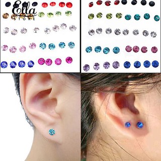 20 คู่ Rhinestone ladyShiny ภูมิแพ้ Ear Earings ฟรี Ear Studies