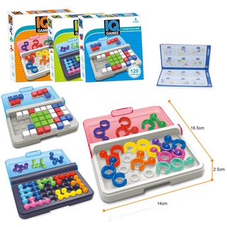 120 Challenges Smart IQ Games 3D Puzzle Logical Building Game Montessori Toys